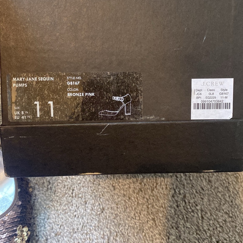 J. Crew Collection Sequin Heels Nib - image 4